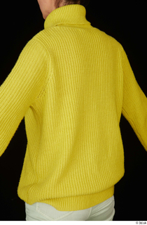 Waja casual dressed upper body yellow sweater with turleneck 0004.jpg